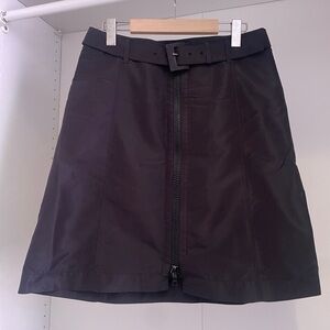 Vintage Prada Nylon belted midi skirt
